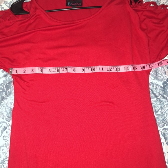 Red Dress with Sleeve Design✨ - Picture 5 of 6